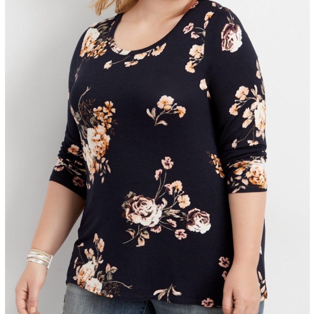 24/7 Floral T w/matching Tank